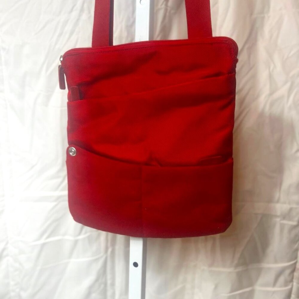 Nava Nylon Crossbody Bag in Red